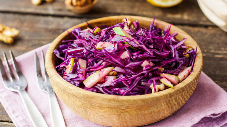 Herbstlicher Rotkohlsalat